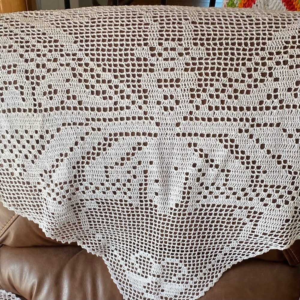 Elegant Crochet Lace Butterfly Shawl